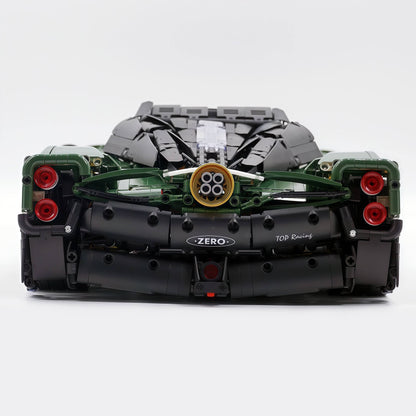 Trilumity Building Block Set: 1:8 Pagani Utopia Custom Avocado Green Paint – The Ultimate V12 Italian Hypercar (4688-Piece)