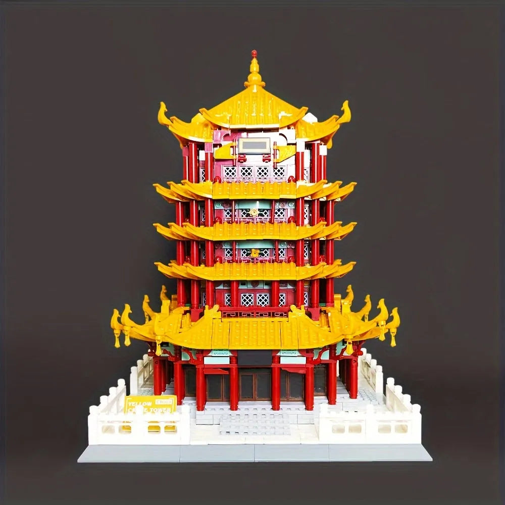 Wange Building Block Set: China Yellow Crane Tower 6214