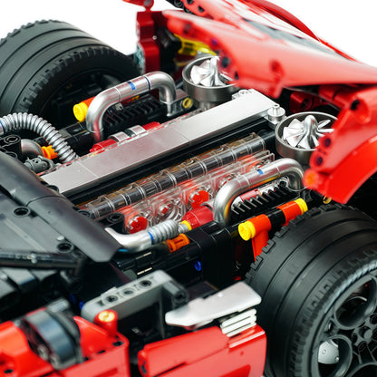 Trilumity Building Block Set: 1:8 Aston Martin Vulcan | Paint Pearl Red Edition | 3794+-Piece