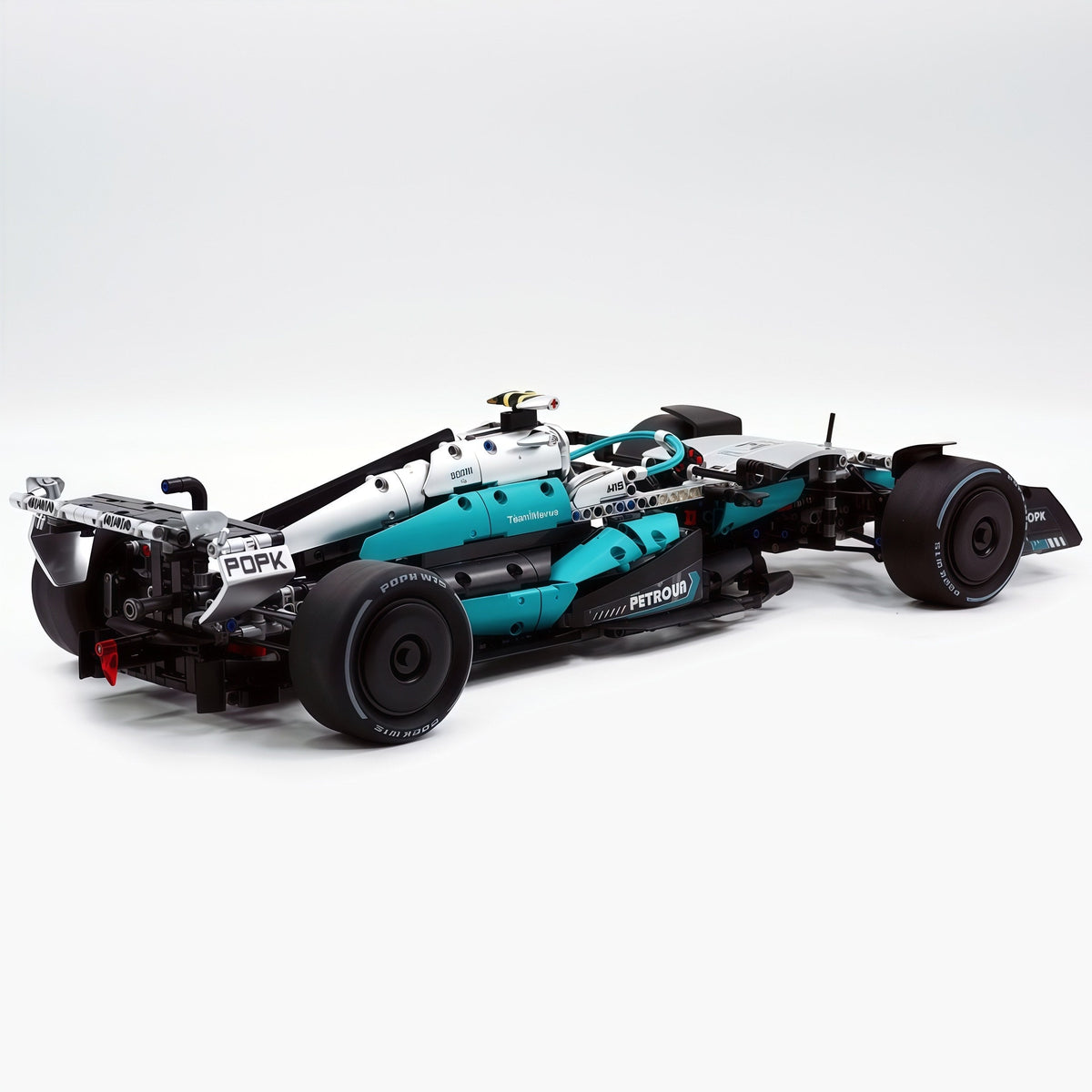 Trilumity Building Block Set: 1:8 Mercedes-Benz Abu Dhabi W15 F1 Racing Car (1936-Piece)