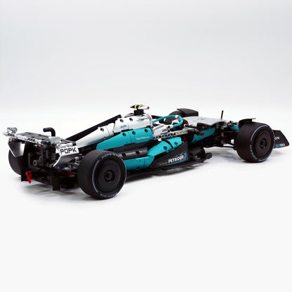 Trilumity Building Block Set: 1:8 Mercedes-Benz Abu Dhabi W15 F1 Racing Car (1936-Piece)
