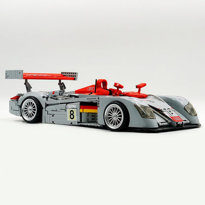 Trilumity Building Block Set: 1:8 Audi R8 Lmp 2000 | Remote Controlled | Genuine Authorization | 2426-Piece