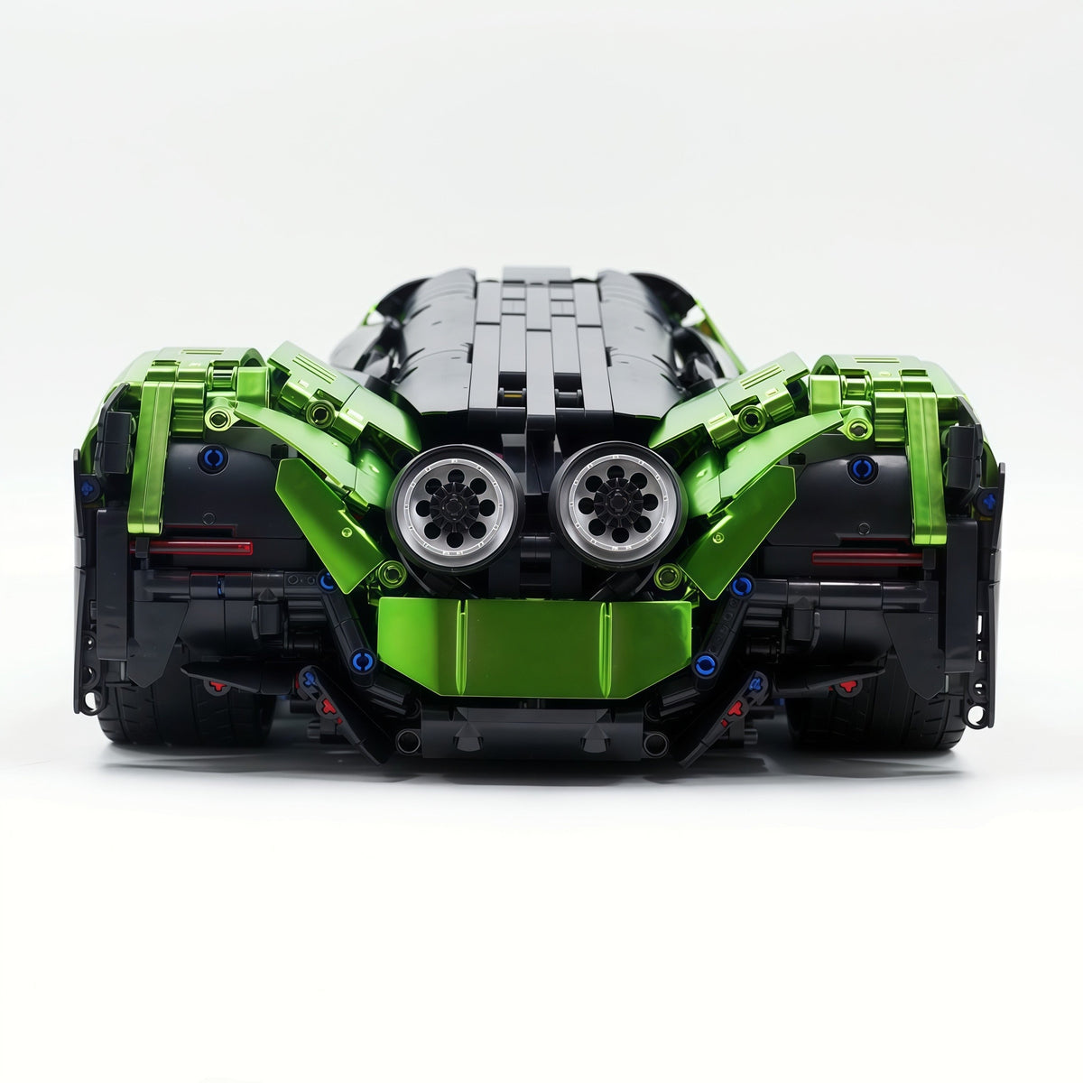 Trilumity Building Block Set: 1:8 Devel sixteen V16 | Neon Green Custom Edition | Officially licensed (4016Piece)