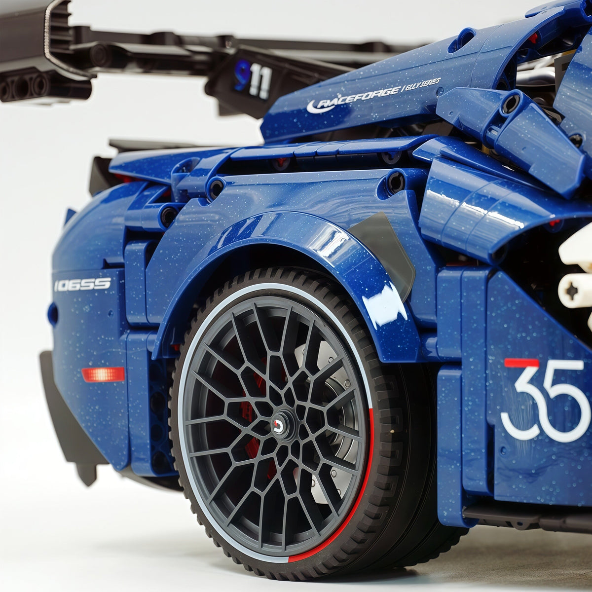 Trilumity Building Block Set: 1:8 American Mustang Police Car | The Ultimate RC Collector’s Item (3975-Piece)
