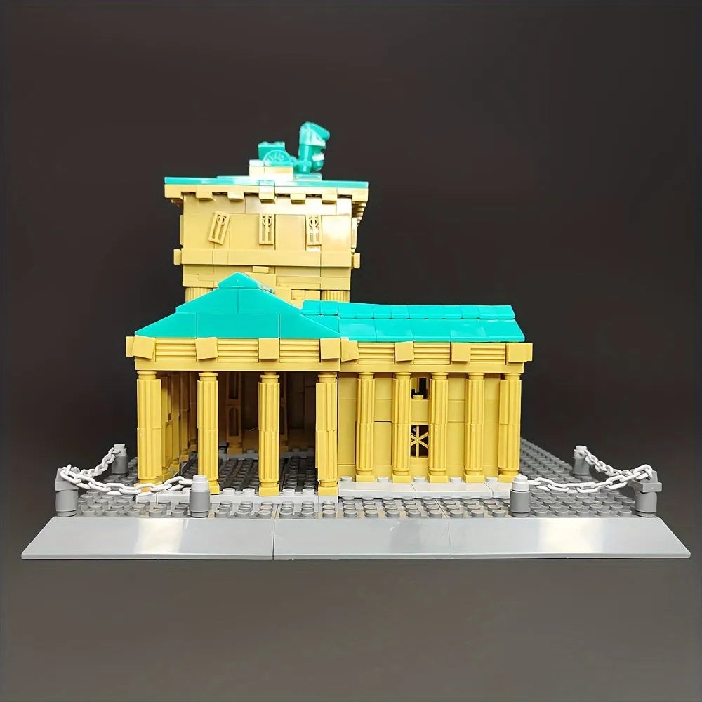 Wange MOC Building Block Set: Berlin Brandenburg Gate, Model 6211