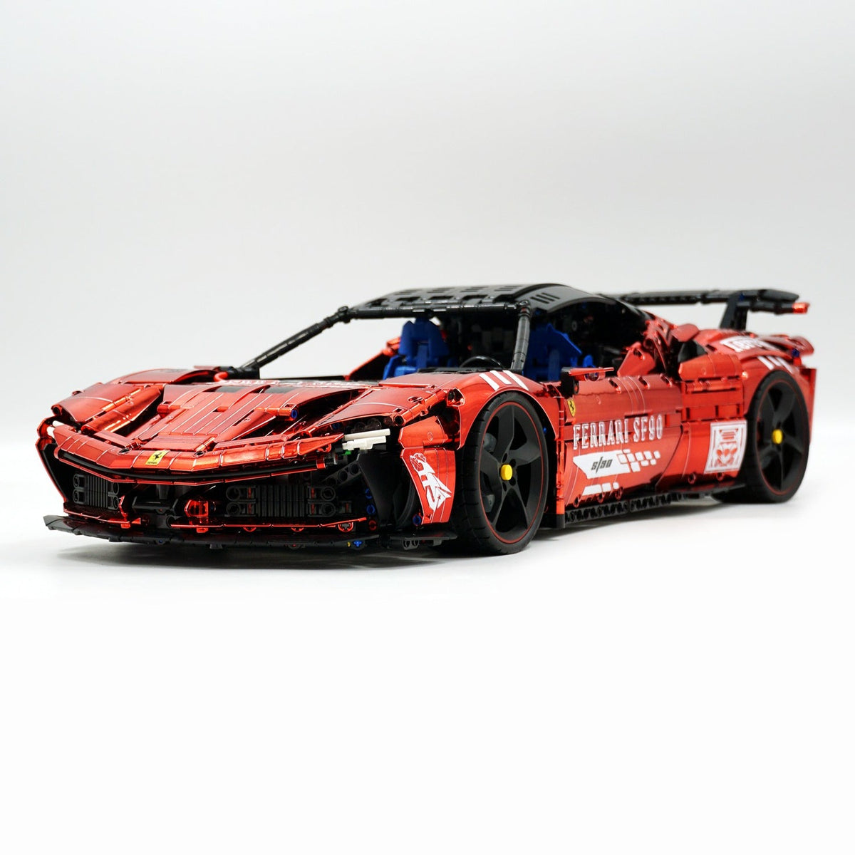 Trilumity Motorized Building Block Set: 1:8 Xx Track Hybrid Red Plating Limited Color, The Ultimate Supercar, More Than 12 Features