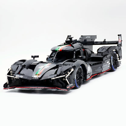 Trilumity Motorized Building Block Set: 1:8 The Ultimate LMDh Hybrid Prototype | Matte Black Custom Edition (3771-Piece)