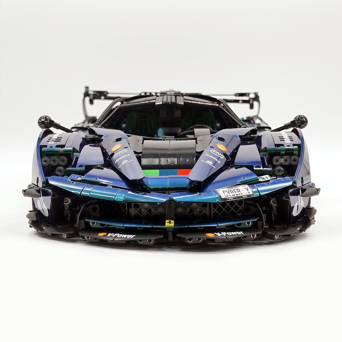 Trilumity Motorized Building Block Set: 1:8 The Ultimate Italian Hybrid Hypercar Evo | Chameleon Metallic Paint Italian Flagship (4058+-Piece)
