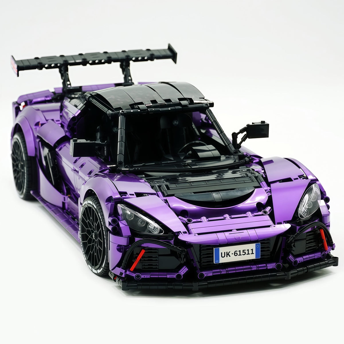 Trilumity Building Block Set: 1:8 Lotus Exige Cup 430 | Rare Amethyst Color Enamel Paint | Officially Licensed Edition (3730-Piece)