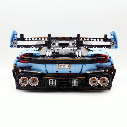 Trilumity Building Block Set: 1:8 Aston Martin Vulcan | Gulf Blue Custom Edition | 3794+-Piece