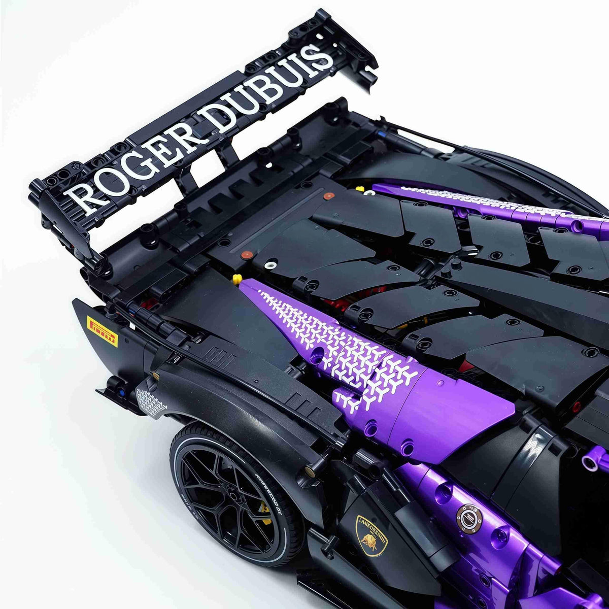 Trilumity Building Block Set: 1: 8 The Ultimate Italian Track-Only V12 Hypercar, Amethyst Limited Edition (4100+Piece)