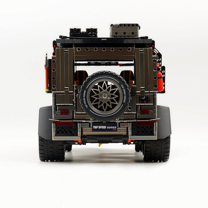 Trilumity Motorized Building Block Set: 1: 8 Mercedes Benz G 500, Ultimate Maneuver Control Off-Road | Electroplating Gun Gray Custom