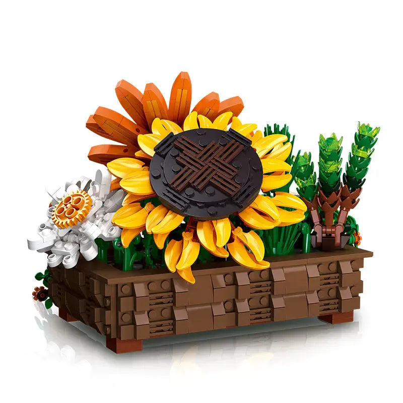 JieStar MOC Building Block Set: Creeper Plant Potted, Model JJ9034