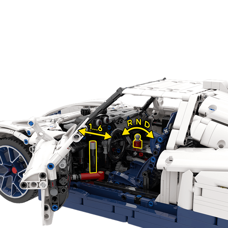 Trilumity Building Block Set: The Ultimate 1:8 Maserati Mc12 Hypercar (3975Piece)