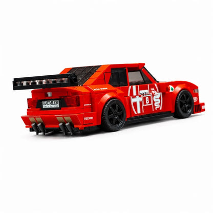 Trilumity Building Block Set: 1:24 Alfa Romeo 155 V6 Ti | Red Flame Warrior | Includes a Complete Set of Stickers (376-Piece)