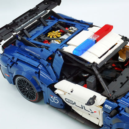 Trilumity Building Block Set: 1:8 American Mustang Police Car | The Ultimate RC Collector’s Item (3975-Piece)