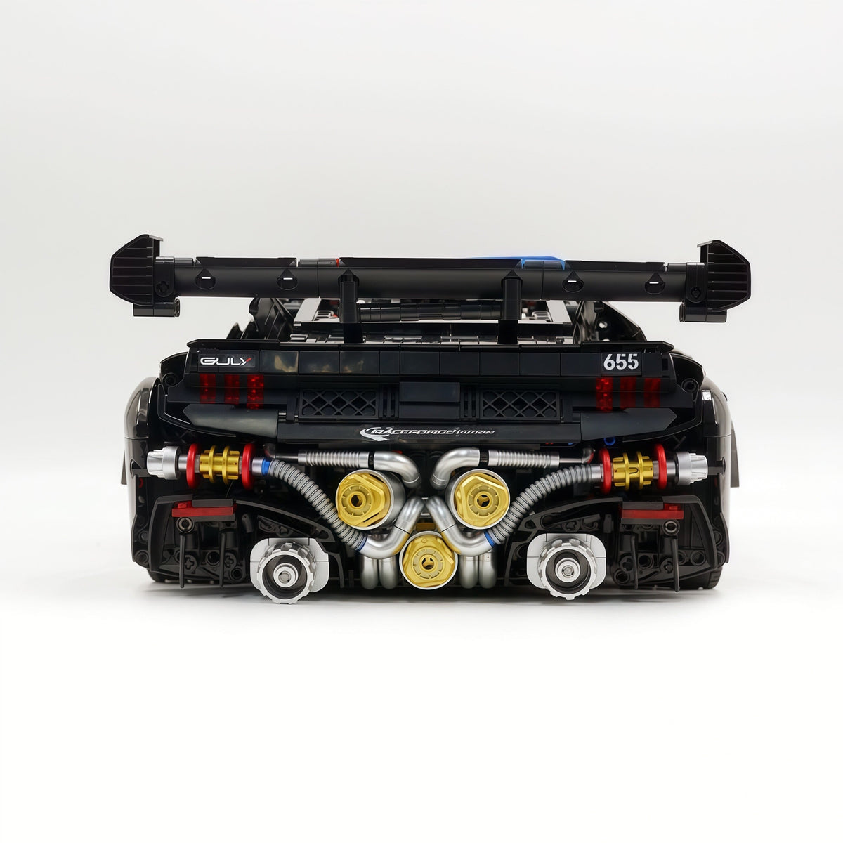 Trilumity Building Block Set: 1:8 American Muscle Police Car Pearlescent Black Limited Edition | The Ultimate RC Collector’s Item (3975-Piece)