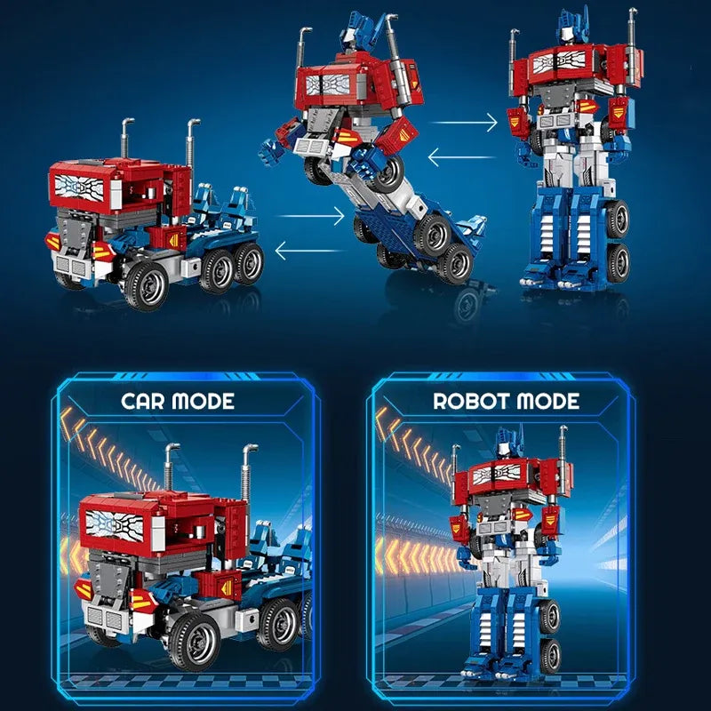 JieStar Building Block Set: Movie Ideas Transform Optimus Prime Robot, Model JJ9022
