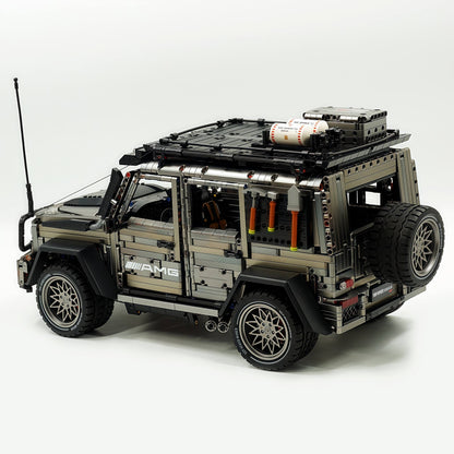 Trilumity Motorized Building Block Set: 1: 8 Mercedes Benz G 500, Ultimate Maneuver Control Off-Road | Electroplating Gun Gray Custom
