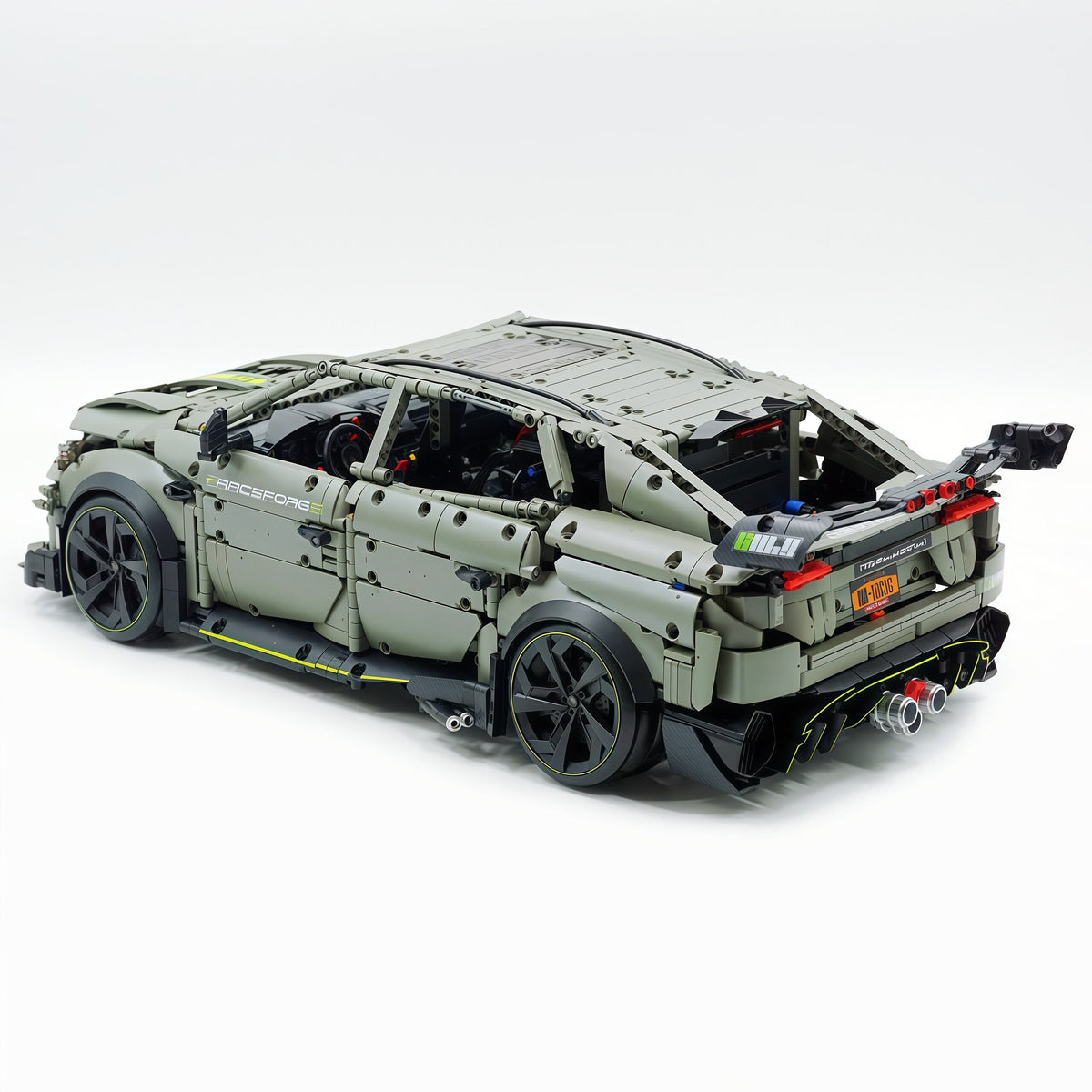 Trilumity Motorized Building Block Set: 1:8 The Ultimate Italian Super Suv | Remote Controlled | Grey Plating Limited Edition- 3223Piece