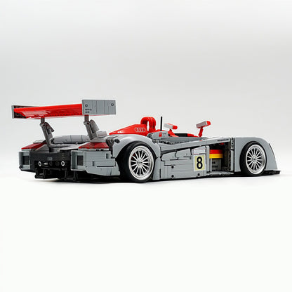 Trilumity Building Block Set: 1:8 Audi R8 Lmp 2000 | Remote Controlled | Genuine Authorization | 2426-Piece
