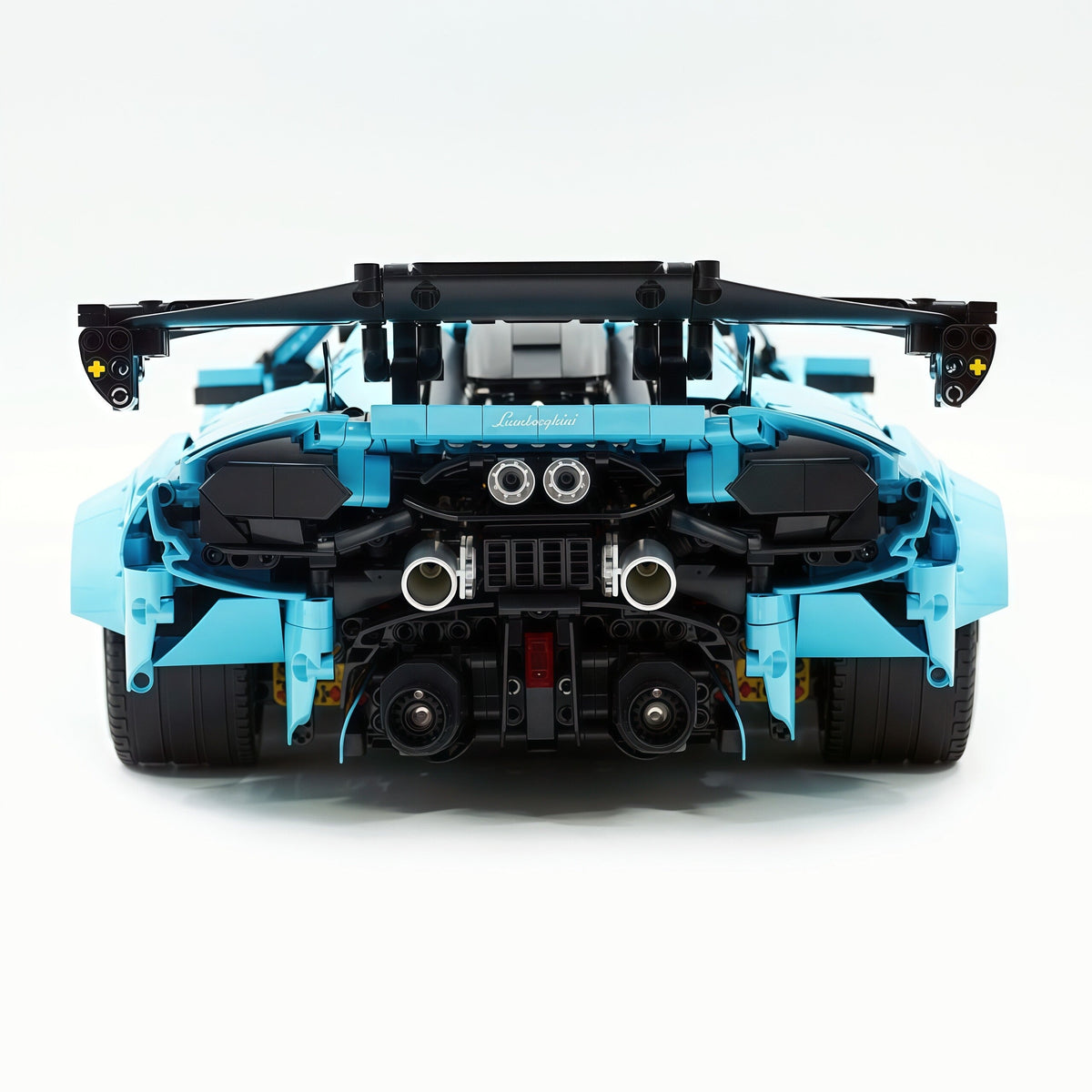 Trilumity Building Block Set: 1:8 Italian Bull | Full-Function RC Sant'Agata Supercar | Uv Sky Blue Custom Edition (3601-Piece)