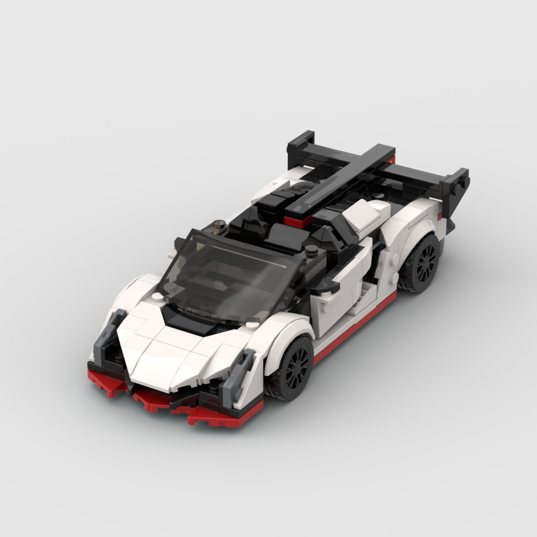 Trilumity MOC Building Block Set: 1:24 Supercar (300+-Piece) | MOC Building Set