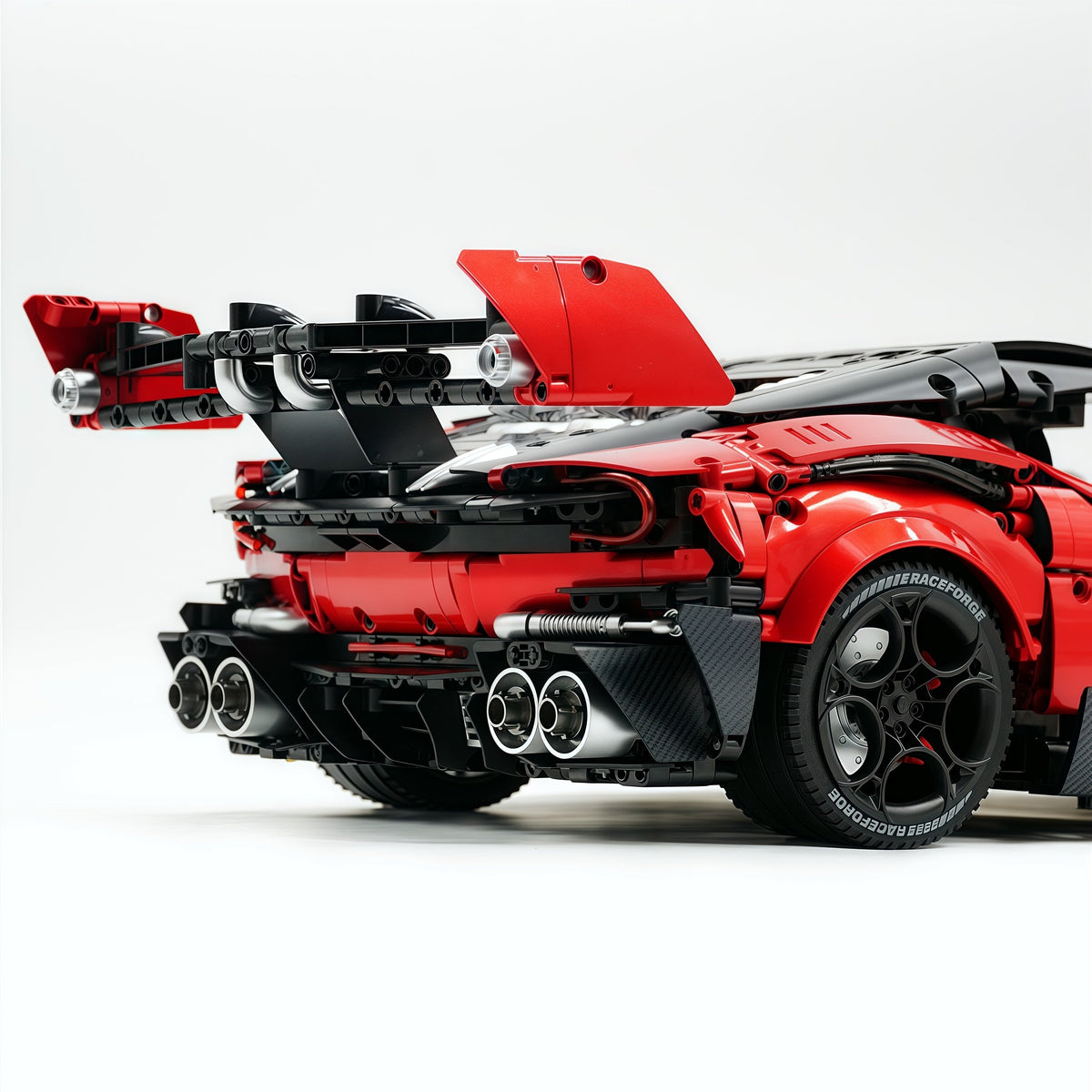 Trilumity Building Block Set: 1:8 Aston Martin Vulcan | Paint Pearl Red Edition | 3794+-Piece