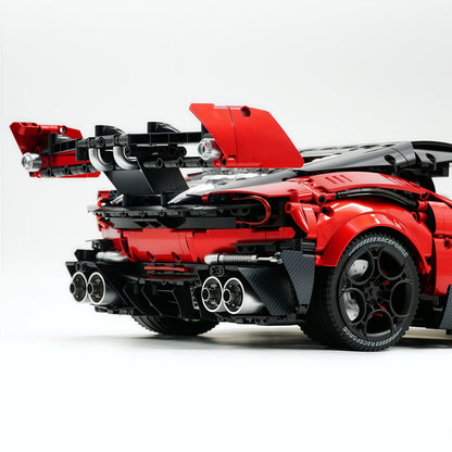 Trilumity Building Block Set: 1:8 Aston Martin Vulcan | Paint Pearl Red Edition | 3794+-Piece