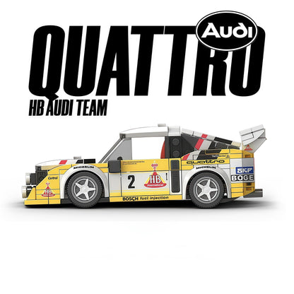 Trilumity Officially Licensed HB Audi WRC Team Building Block Set, 1:18 Scale, 1,362-Piece