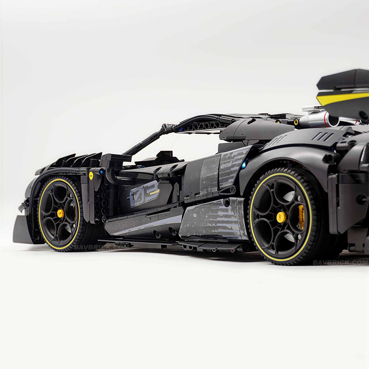 Trilumity Motorized Building Block Set: 1:8 The Ultimate Track-Built Ferrari 296 Supercar (3729-Piece)