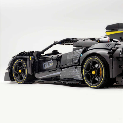 Trilumity Motorized Building Block Set: 1:8 The Ultimate Track-Built Ferrari 296 Supercar (3729-Piece)