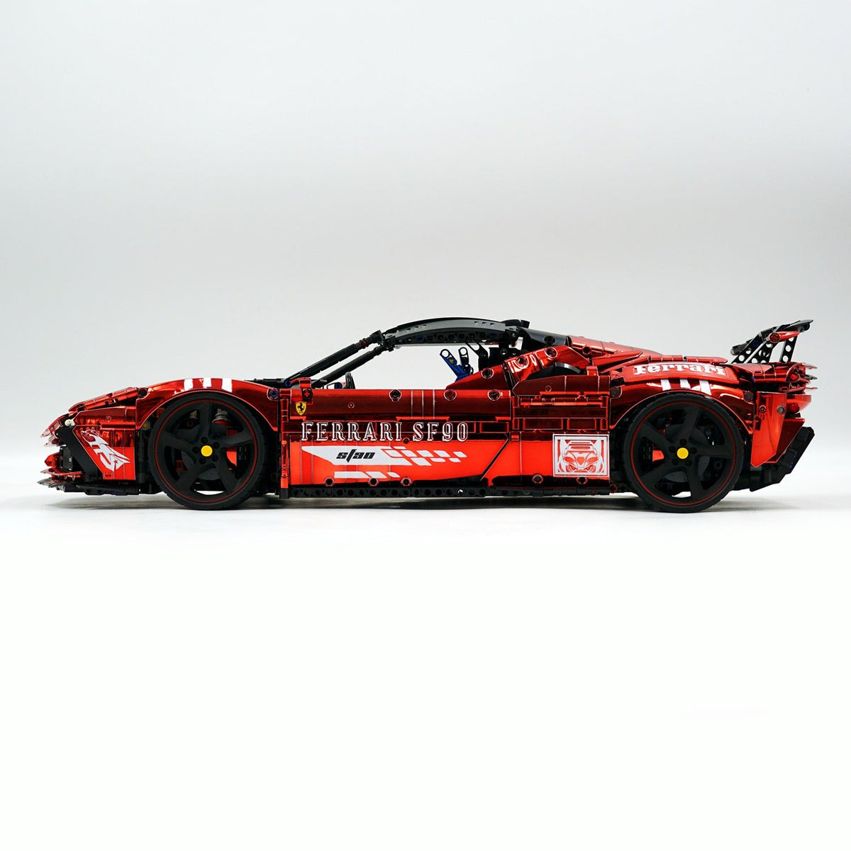 Trilumity Motorized Building Block Set: 1:8 Xx Track Hybrid Red Plating Limited Color, The Ultimate Supercar, More Than 12 Features