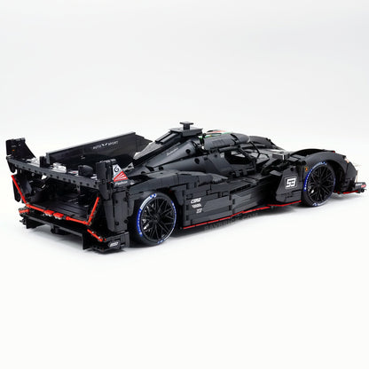 Trilumity Motorized Building Block Set: 1:8 The Ultimate LMDh Hybrid Prototype | Matte Black Custom Edition (3771-Piece)