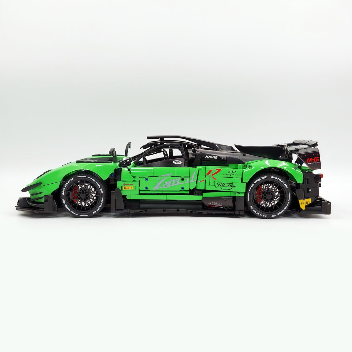 Trilumity Building Block Set: 1:8 Pagani Zonda R | Pearl Green Paint Italian Hypercar (3300+-Piece)