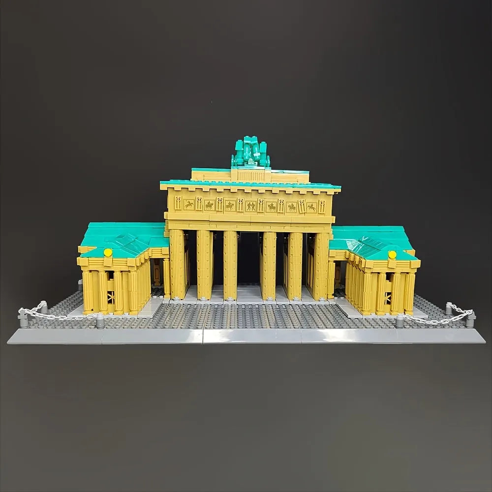 Wange MOC Building Block Set: Berlin Brandenburg Gate, Model 6211