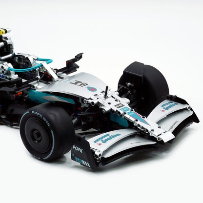 Trilumity Building Block Set: 1:8 Mercedes-Benz Abu Dhabi W15 F1 Racing Car (1936-Piece)