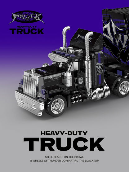 Trilumity Building Block Set: American Retro Gmc Heavy Truck – Spirit of the Open Road (1500+-Piece | 69cm)