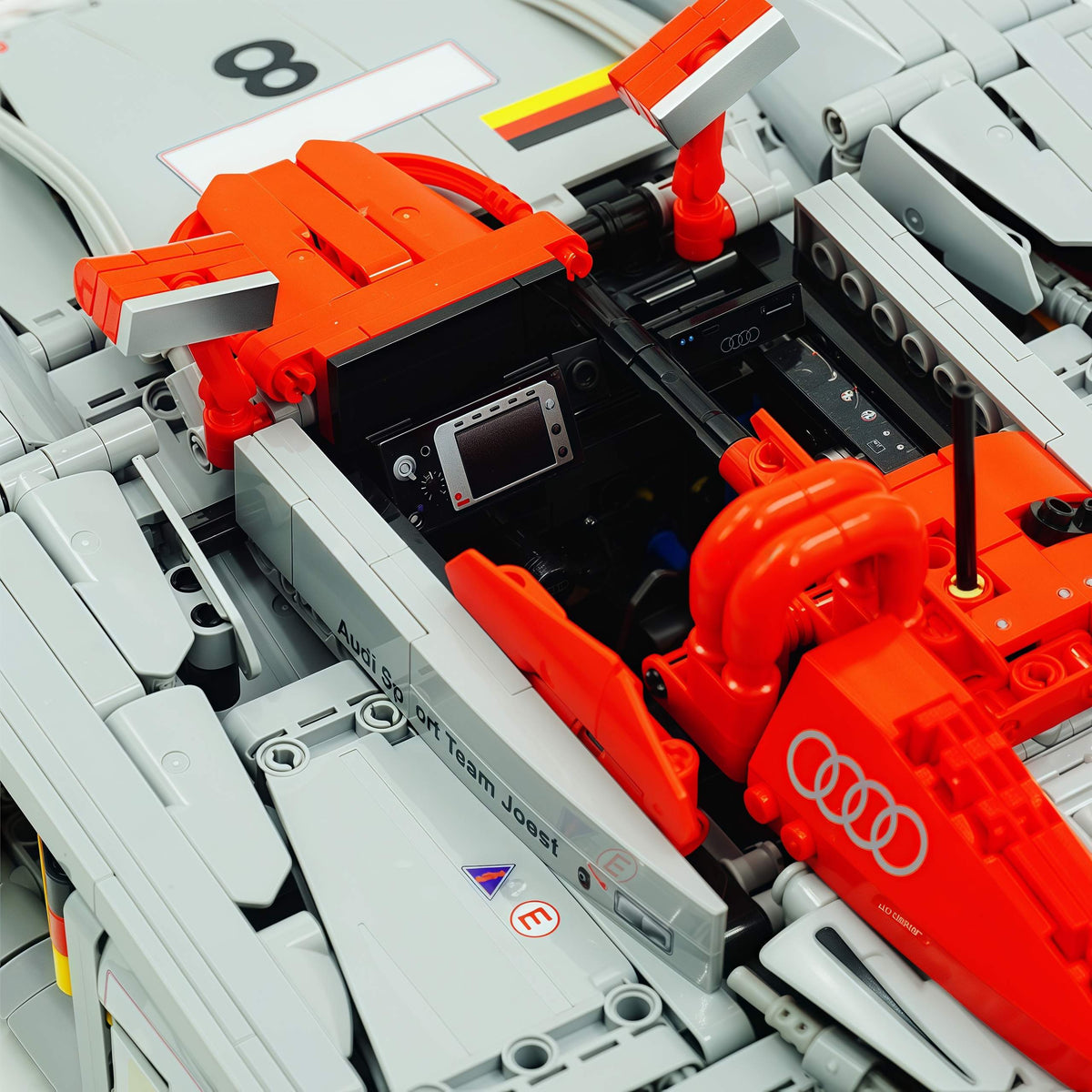 Trilumity Building Block Set: 1:8 Audi R8 Lmp 2000 | Remote Controlled | Genuine Authorization | 2426-Piece
