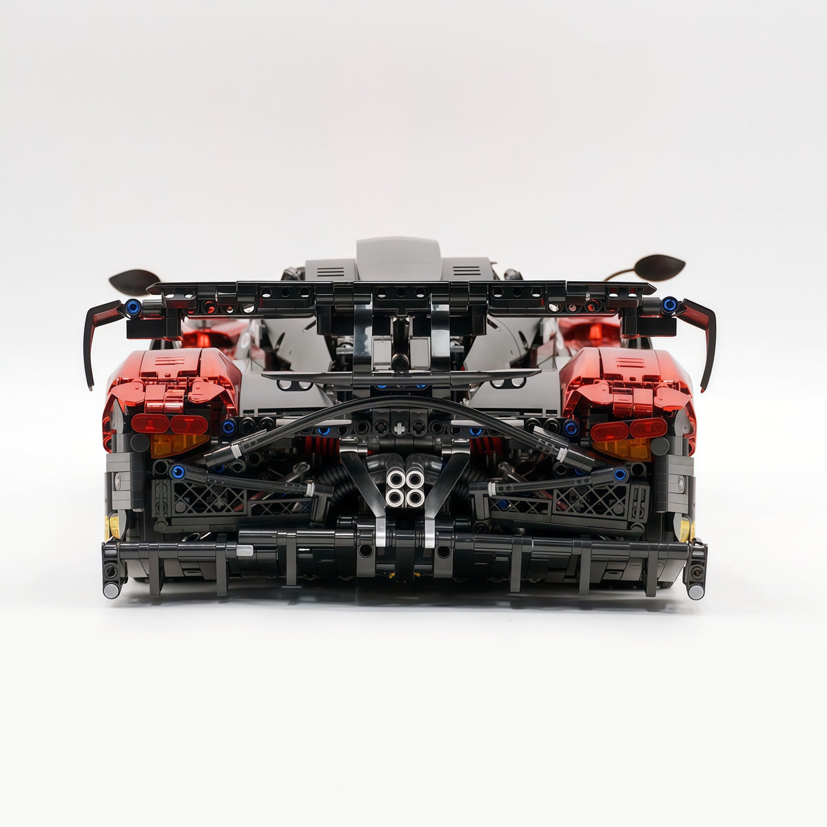 Trilumity Building Block Set: 1:8 Pagani Zonda R | Mirror Blood Red Paint Italian Hypercar (3300+-Piece)