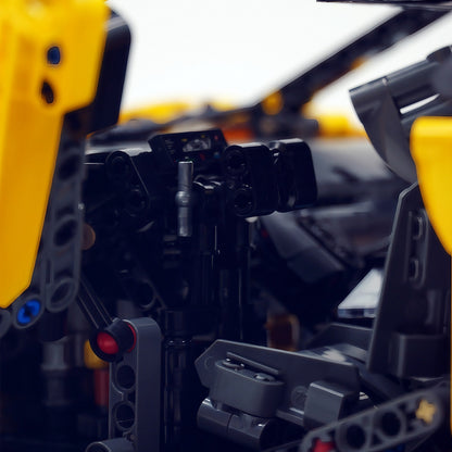 Trilumity Building Block Set: 1: 8 The Ultimate Italian Track-Only V12 Hypercar, Vibrant Yellow Limited Edition (4100+Piece)