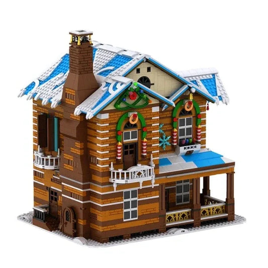 Mould King MOC Building Block Set: Christmas House