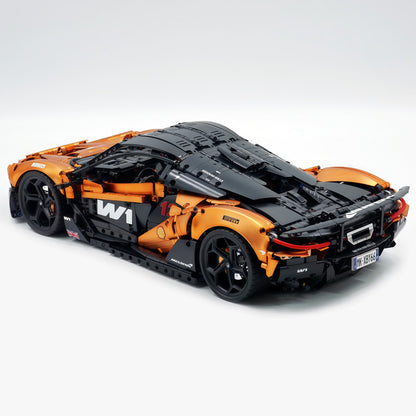 Trilumity Motorized Building Block Set: 1:8 The Ultimate British Woking Hypercar | Orange-Gold Custom Edition | Shipped in Original Gift Box