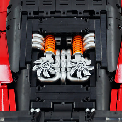 Trilumity Building Block Set: 1:8 Aston Martin Vulcan | Paint Pearl Red Edition | 3794+-Piece