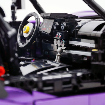 Trilumity Building Block Set: 1:8 Lotus Exige Cup 430 | Rare Amethyst Color Enamel Paint | Officially Licensed Edition (3730-Piece)