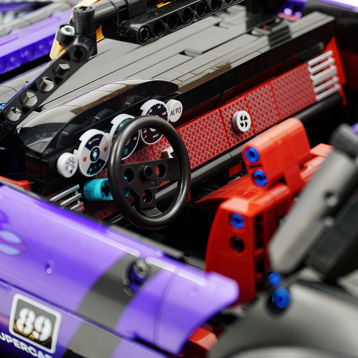 Trilumity Motorized Building Block Set: The Ultimate Widebody Porsche 964 RWB, Widebody German Coupe (3950-Piece)