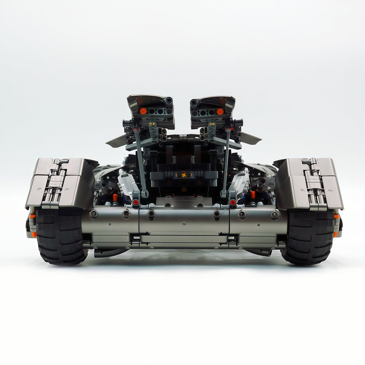 Trilumity Motorized Building Block Set: 1:8 Superhero Batman Car Set | Gun Gray Metallic Edition (2851-Piece)