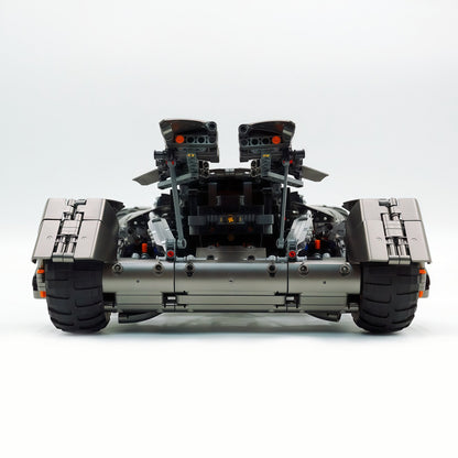 Trilumity Motorized Building Block Set: 1:8 Superhero Batman Car Set | Gun Gray Metallic Edition (2851-Piece)