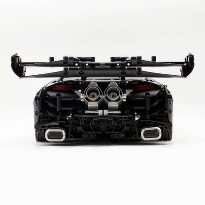 Trilumity Motorized Building Block Set: 1:8 The Ultimate Track-Built Ferrari 296 Supercar (3729-Piece)
