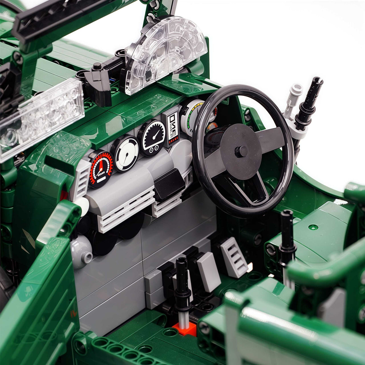 Trilumity Motorized Building Block Set: 1:8 Bentley Blower Junior | Vintage Aesthetic City Car Set (3918+-Piece)